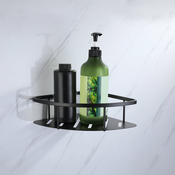 Lisslune | Modern Bathroom Hardware Set Bath Shelf Towel Bar Black Bath Hardware Set