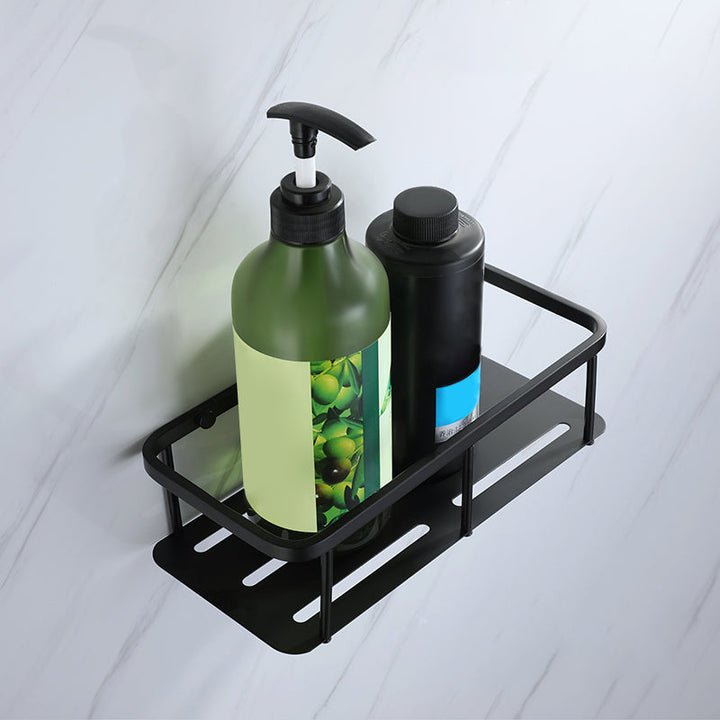 Lisslune | Modern Bathroom Hardware Set Bath Shelf Towel Bar Black Bath Hardware Set