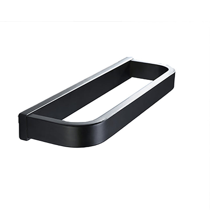 Lisslune | Modern Bathroom Hardware Set Bath Shelf Towel Bar Black Bath Hardware Set