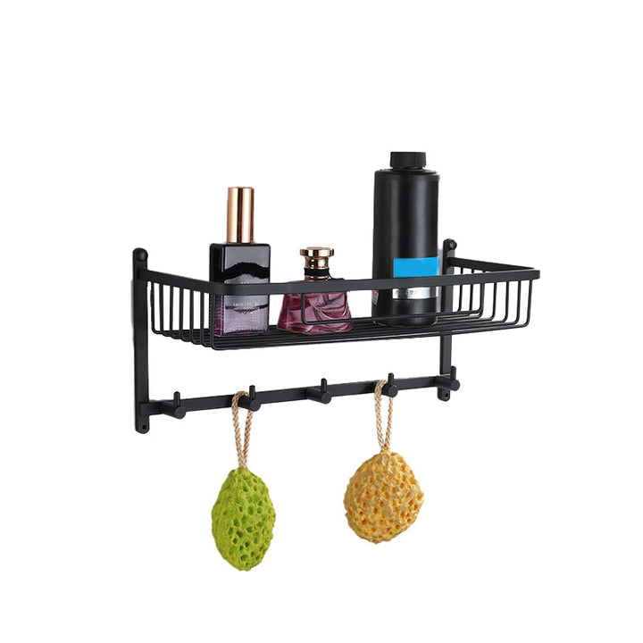 Lisslune | Modern Bathroom Hardware Set Bath Shelf Towel Bar Black Bath Hardware Set