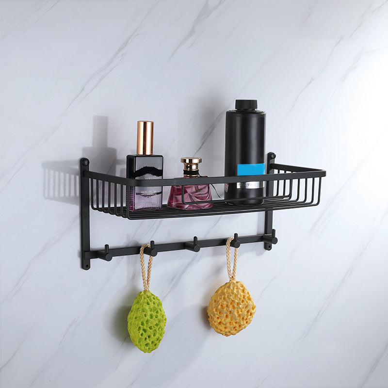 Lisslune | Modern Bathroom Hardware Set Bath Shelf Towel Bar Black Bath Hardware Set