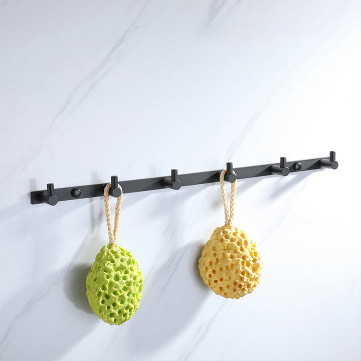 Lisslune | Modern Bathroom Hardware Set Bath Shelf Towel Bar Black Bath Hardware Set