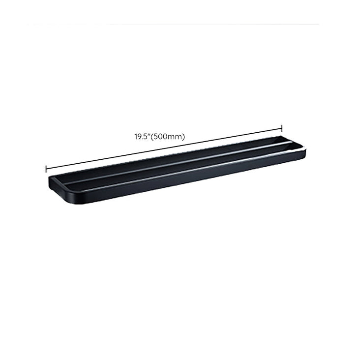 Lisslune | Modern Bathroom Hardware Set Bath Shelf Towel Bar Black Bath Hardware Set