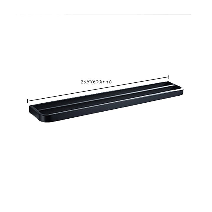 Lisslune | Modern Bathroom Hardware Set Bath Shelf Towel Bar Black Bath Hardware Set