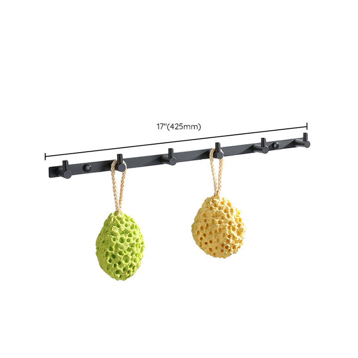 Lisslune | Modern Bathroom Hardware Set Bath Shelf Towel Bar Black Bath Hardware Set