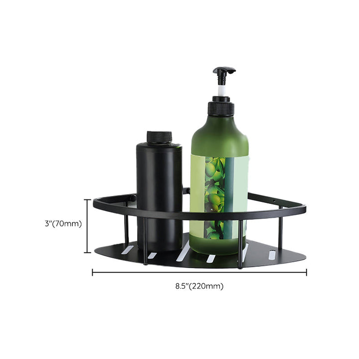 Lisslune | Modern Bathroom Hardware Set Bath Shelf Towel Bar Black Bath Hardware Set
