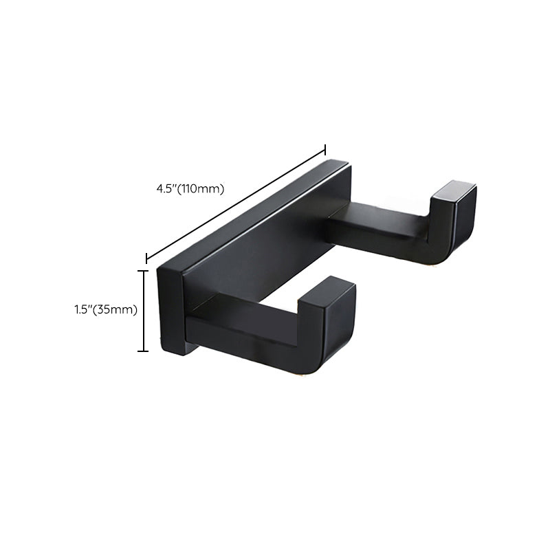 Lisslune | Modern Bathroom Hardware Set Bath Shelf Towel Bar Black Bath Hardware Set