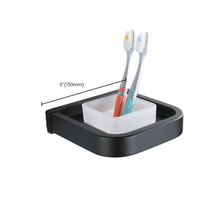 Lisslune | Modern Bathroom Hardware Set Bath Shelf Towel Bar Black Bath Hardware Set
