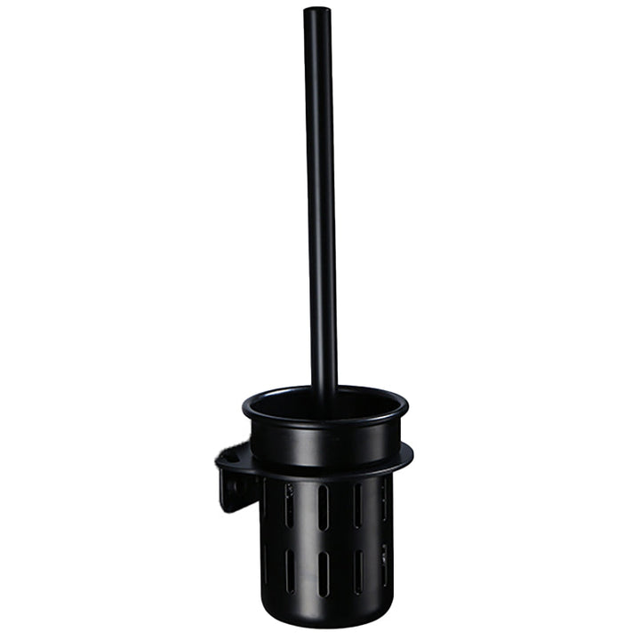 Lisslune | Contemporary Bathroom Accessory Set Black Surface Bathrobe Hook/Towel Ring Bar