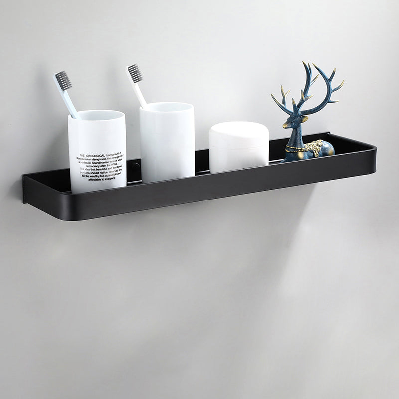 Lisslune | Contemporary Bathroom Accessory Set Black Surface Bathrobe Hook/Towel Ring Bar