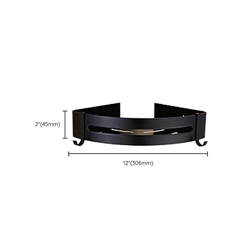Lisslune | Contemporary Bathroom Accessory Set Black Surface Bathrobe Hook/Towel Ring Bar