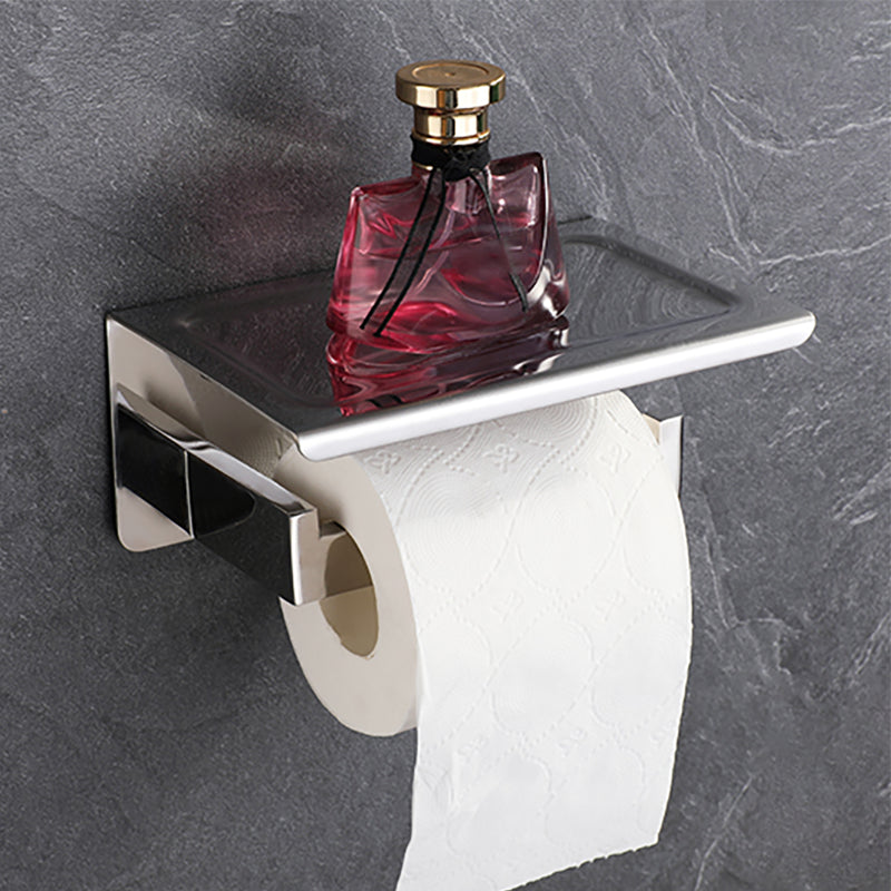 Lisslune | Modern Bathroom Element Set Paper Holder Gray Towel Bar Bathroom Accessory Set
