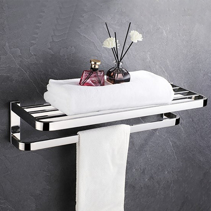 Lisslune | Modern Bathroom Element Set Paper Holder Gray Towel Bar Bathroom Accessory Set