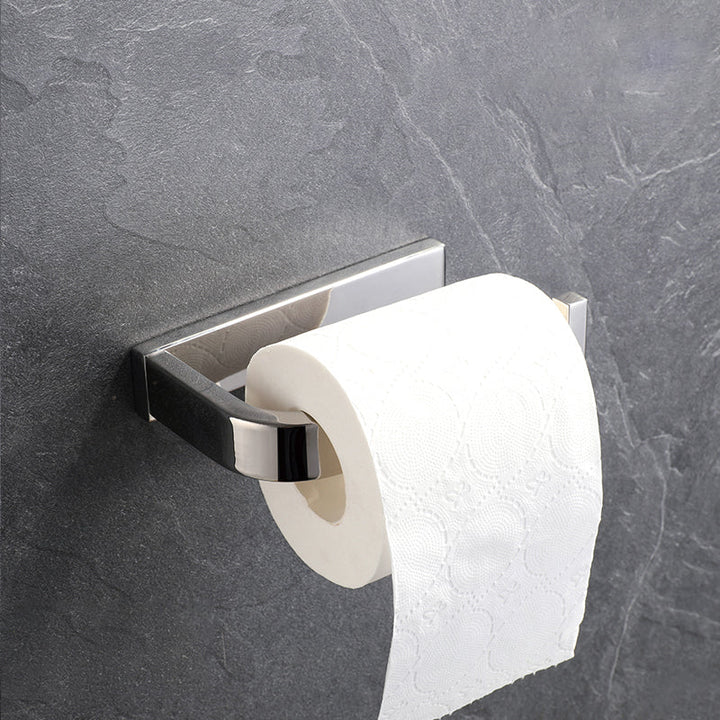 Lisslune | Modern Bathroom Element Set Paper Holder Gray Towel Bar Bathroom Accessory Set