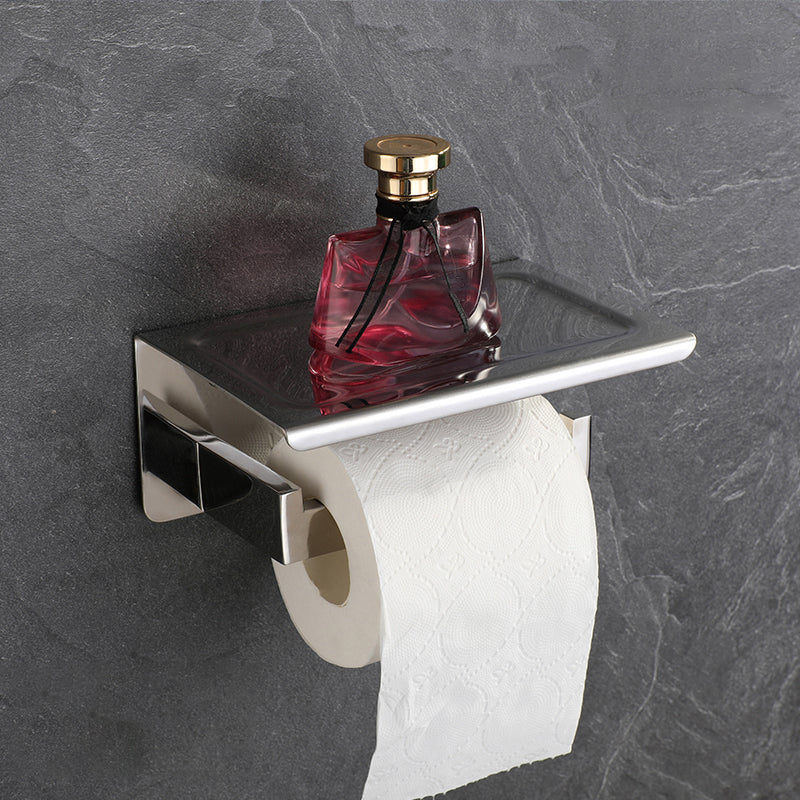 Lisslune | Modern Bathroom Element Set Paper Holder Gray Towel Bar Bathroom Accessory Set