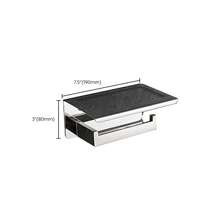 Lisslune | Modern Bathroom Element Set Paper Holder Gray Towel Bar Bathroom Accessory Set