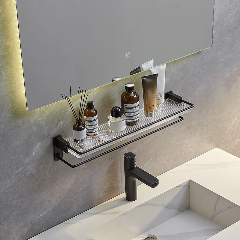 Lisslune | Modern Bathroom Accessory Set Shelf/Towel Holder & Bathrobe Hook included