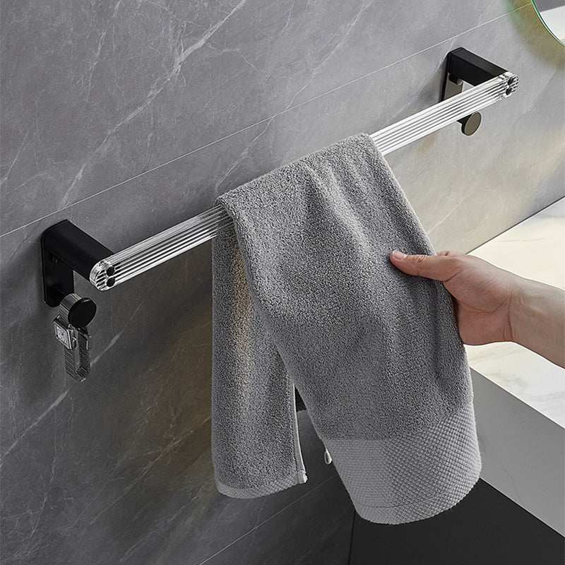 Lisslune | Modern Bathroom Accessory Set Shelf/Towel Holder & Bathrobe Hook included