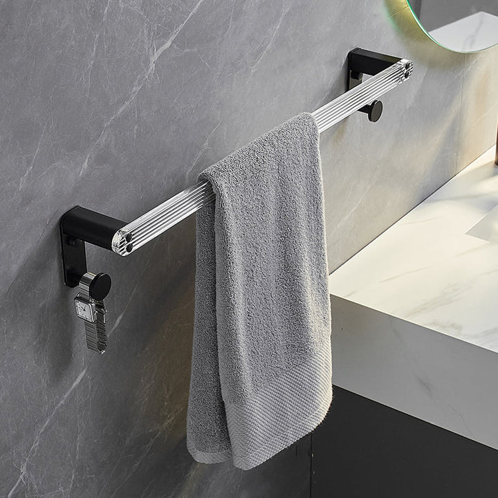 Lisslune | Modern Bathroom Accessory Set Shelf/Towel Holder & Bathrobe Hook included