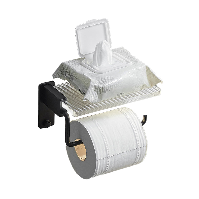 Lisslune | Modern Bathroom Accessory Set Shelf/Towel Holder & Bathrobe Hook included