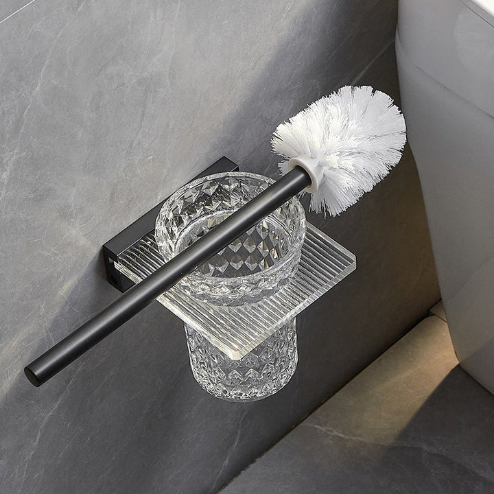Lisslune | Modern Bathroom Accessory Set Shelf/Towel Holder & Bathrobe Hook included