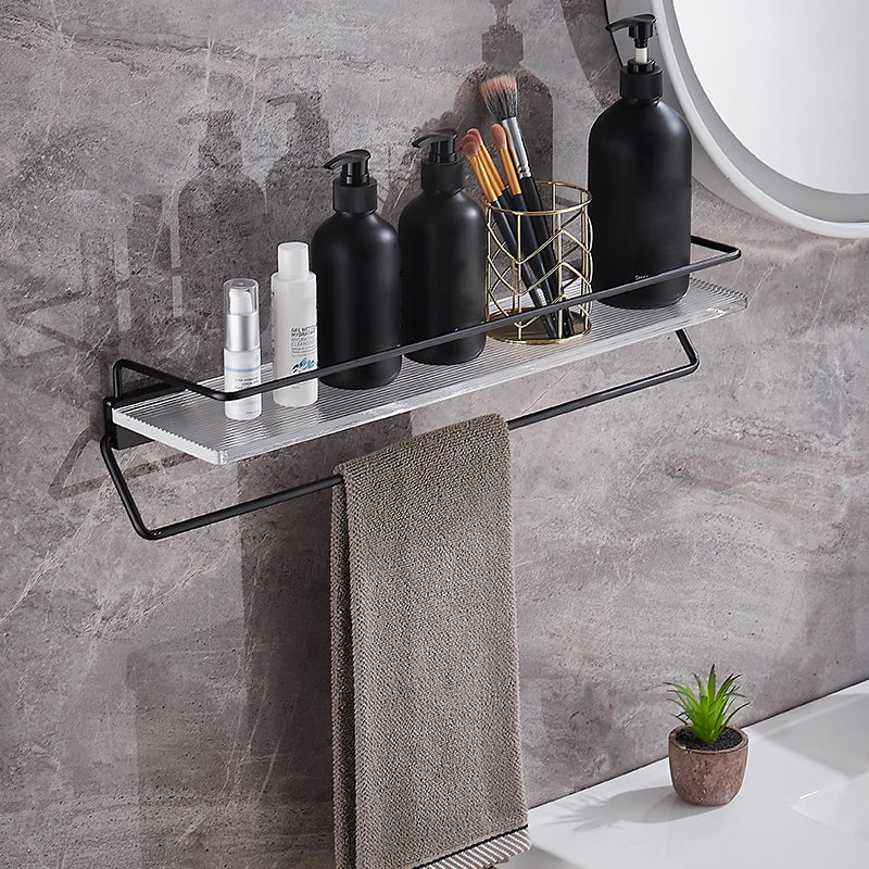 Lisslune | Modern Bathroom Accessory Set Shelf/Towel Holder & Bathrobe Hook included