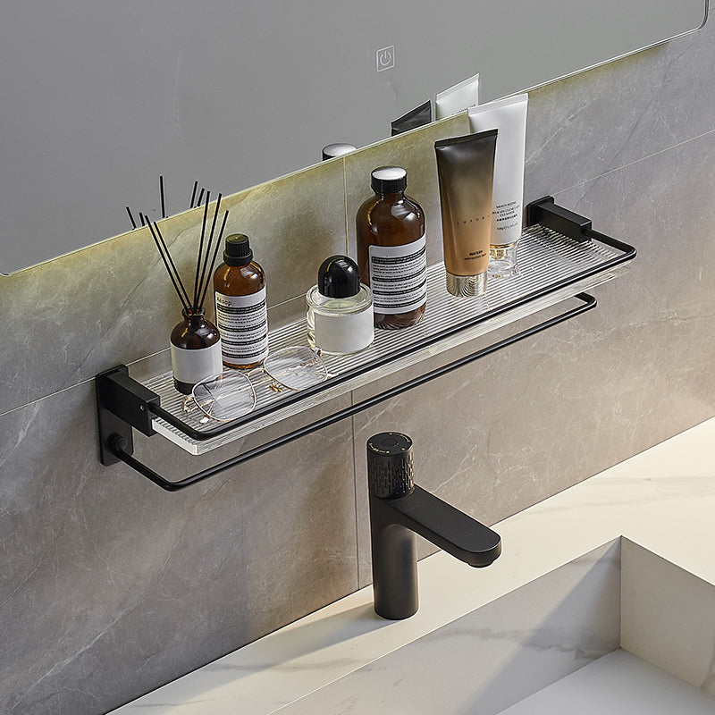 Lisslune | Modern Bathroom Accessory Set Shelf/Towel Holder & Bathrobe Hook included