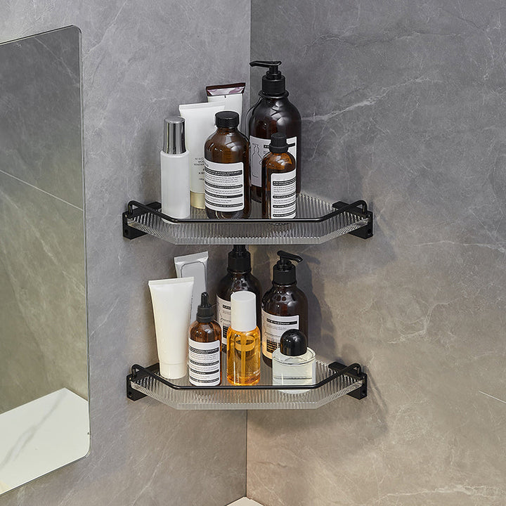 Lisslune | Modern Bathroom Accessory Set Shelf/Towel Holder & Bathrobe Hook included