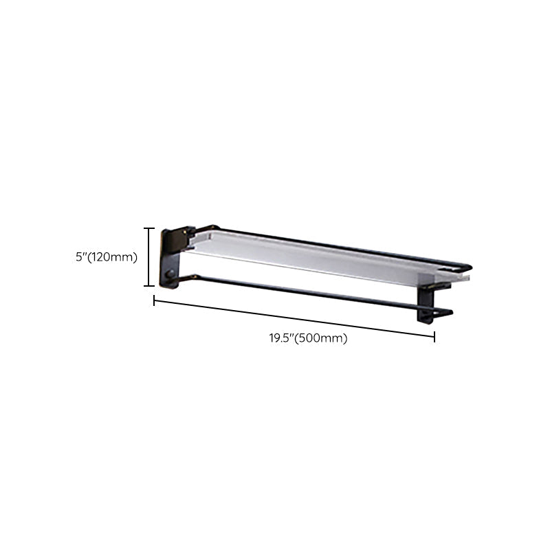 Lisslune | Modern Bathroom Accessory Set Shelf/Towel Holder & Bathrobe Hook included
