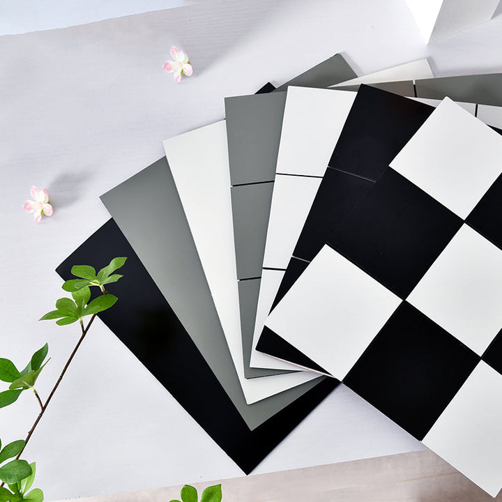 Lisslune | Modern Peel-and-Stick Tiles Vinyl Field Tile Square 5-Pack Peel & Stick Field Tile