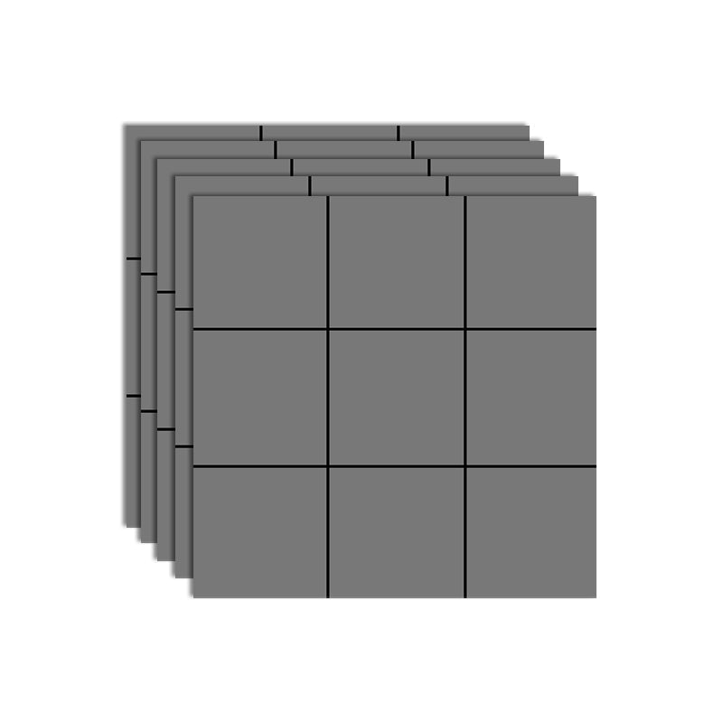 Lisslune | Modern Peel-and-Stick Tiles Vinyl Field Tile Square 5-Pack Peel & Stick Field Tile