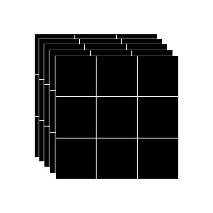 Lisslune | Modern Peel-and-Stick Tiles Vinyl Field Tile Square 5-Pack Peel & Stick Field Tile