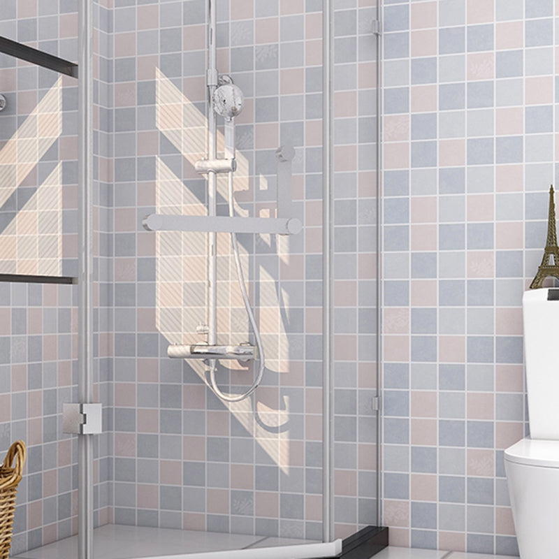 Lisslune | Modern Peel & Stick Tile Plastic Grid Peel/Stick Splash Guard Tile for Shower