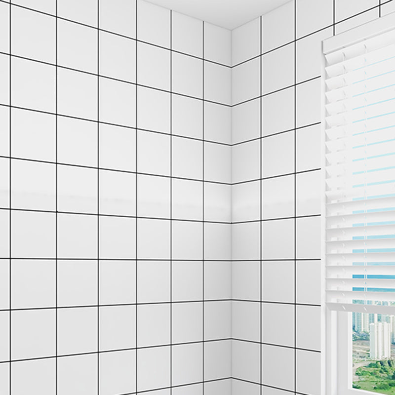 Lisslune | Modern Peel & Stick Tile Plastic Grid Peel/Stick Splash Guard Tile for Shower