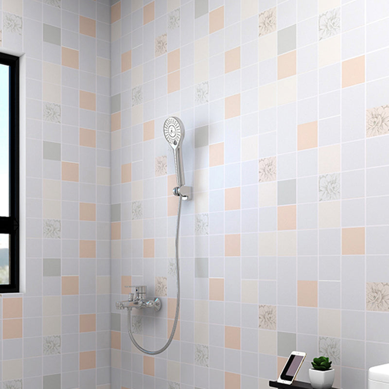 Lisslune | Modern Peel & Stick Tile Plastic Grid Peel/Stick Splash Guard Tile for Shower