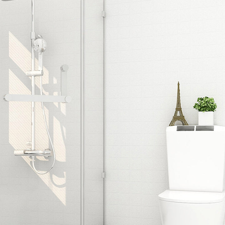 Lisslune | Modern Peel & Stick Tile Plastic Grid Peel/Stick Splash Guard Tile for Shower
