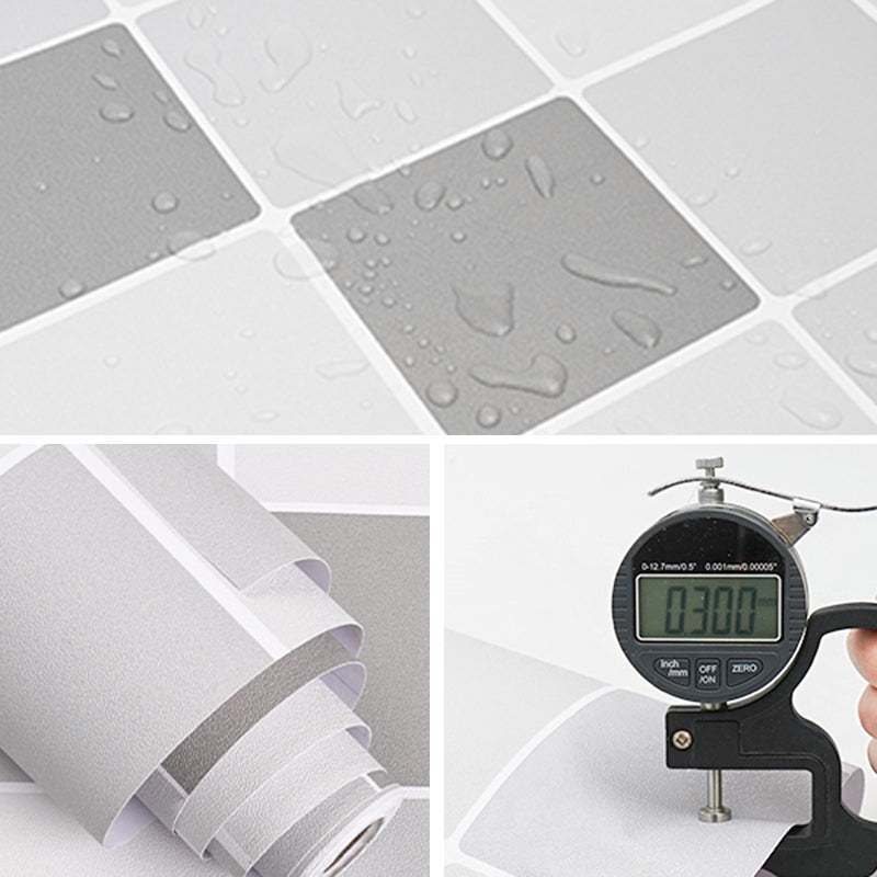 Lisslune | Modern Peel & Stick Tile Plastic Grid Peel/Stick Splash Guard Tile for Shower