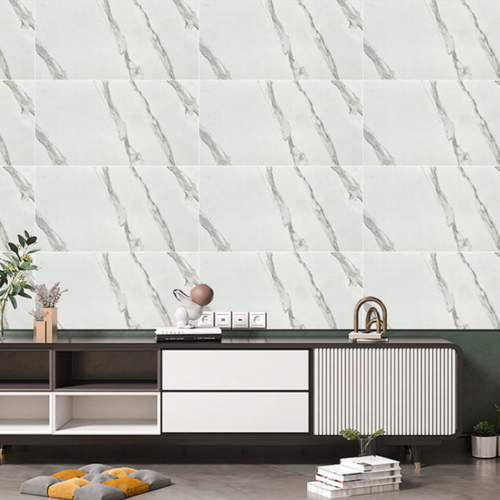 Lisslune | Rectangular Peel and Stick Back Wall Tile Modern Tile-Peel & Stick