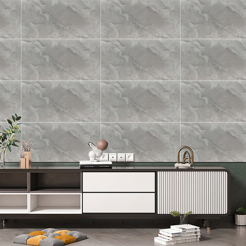 Lisslune | Rectangular Peel and Stick Back Wall Tile Modern Tile-Peel & Stick