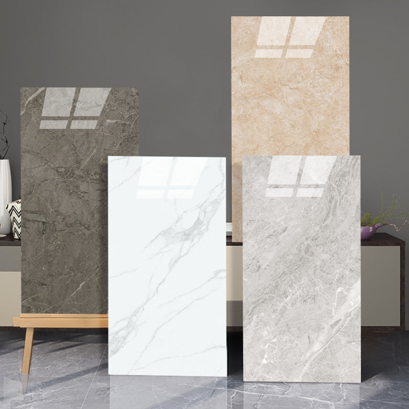 Lisslune | Rectangular Peel and Stick Back Wall Tile Modern Tile-Peel & Stick