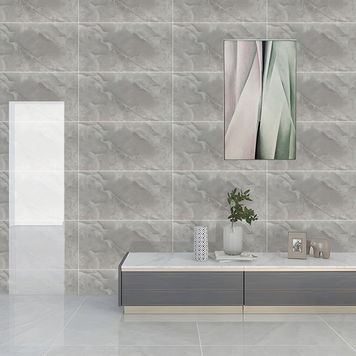 Lisslune | Rectangular Peel and Stick Back Wall Tile Modern Tile-Peel & Stick