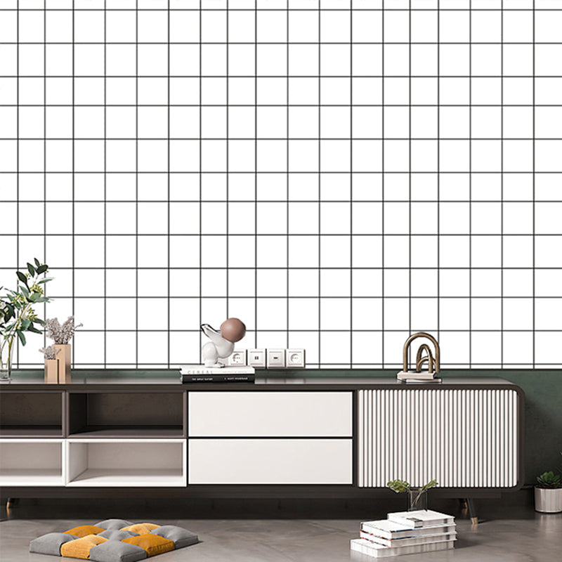 Lisslune | Rectangular Peel and Stick Back Wall Tile Modern Tile-Peel & Stick
