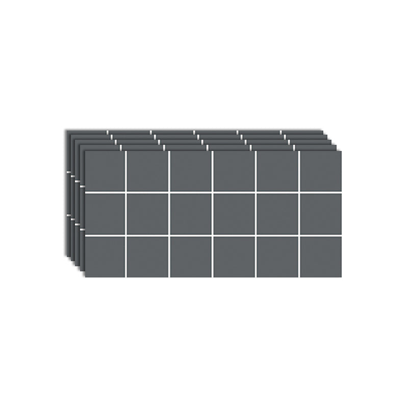 Lisslune | Modern Peel & Stick Field Tiles Plastic Rectangular Grid 5-Pack Wallpaper for the Kitchen