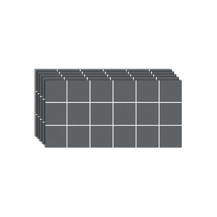 Lisslune | Modern Peel & Stick Field Tiles Plastic Rectangular Grid 5-Pack Wallpaper for the Kitchen