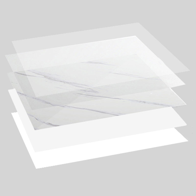 Lisslune | Modern Peel & Stick Field Tiles Plastic Rectangular Grid 5-Pack Wallpaper for the Kitchen
