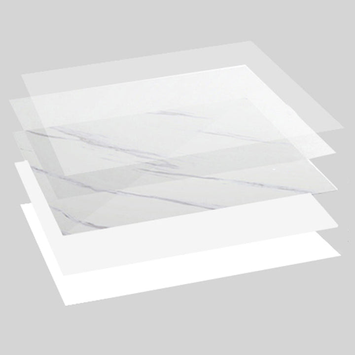 Lisslune | Modern Peel & Stick Field Tiles Plastic Rectangular Grid 5-Pack Wallpaper for the Kitchen