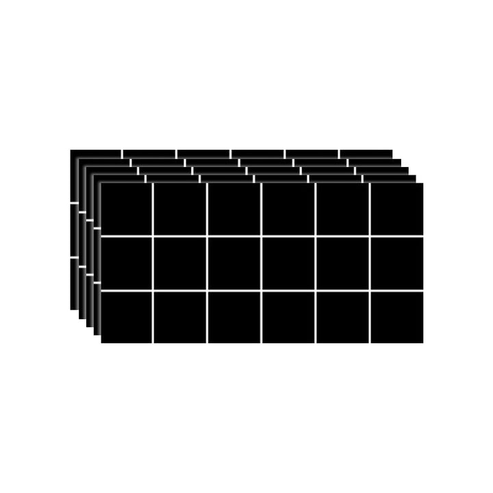 Lisslune | Modern Peel & Stick Field Tiles Plastic Rectangular Grid 5-Pack Wallpaper for the Kitchen