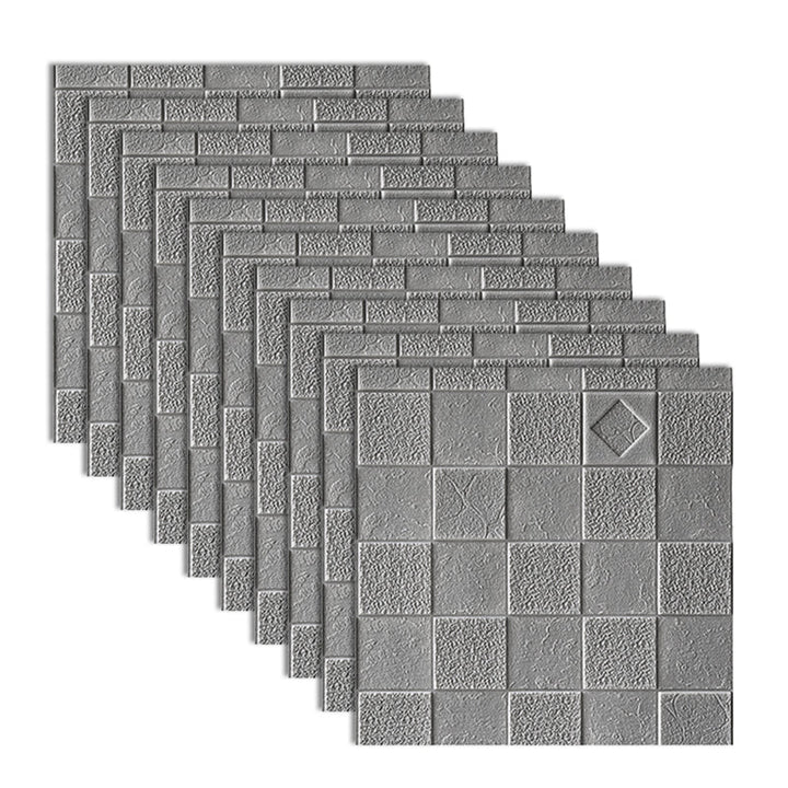 Lisslune | Modern wall cladding 3D embossed PVC self-adhesive waterproof wall access panel