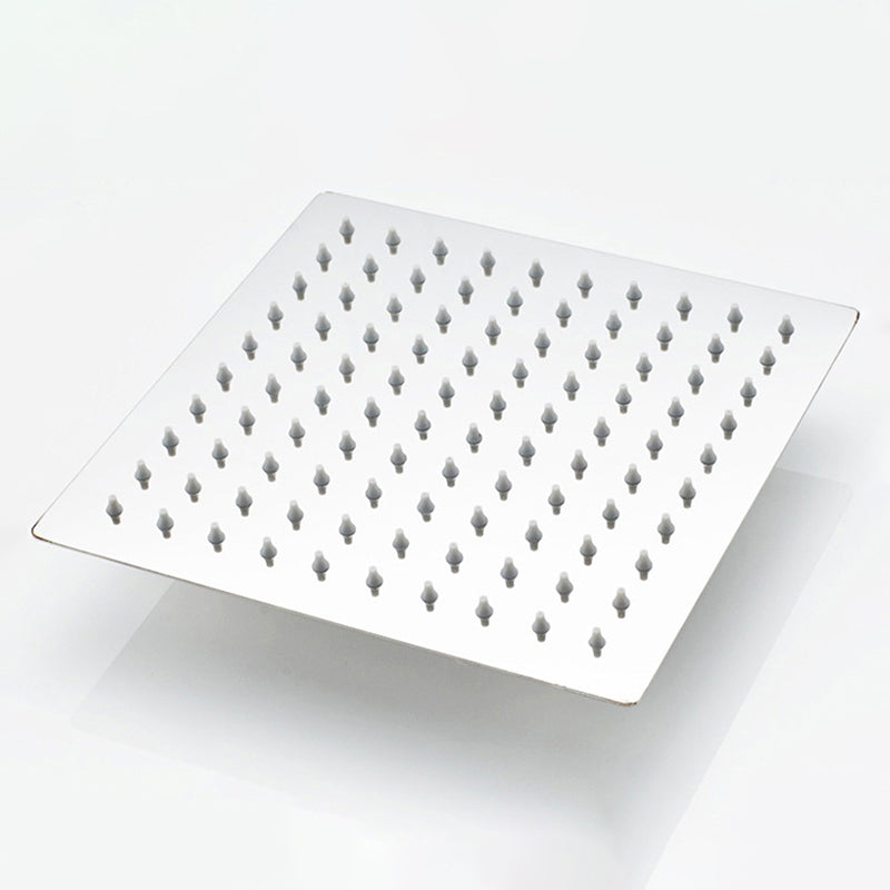 Lisslune | Stainless Steel Square Shower Head Standard Spray Pattern Wall Mounted Shower Head