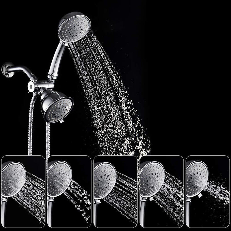 Lisslune | Traditional Style Shower Head Double Bathroom Shower Heads with Round Shape